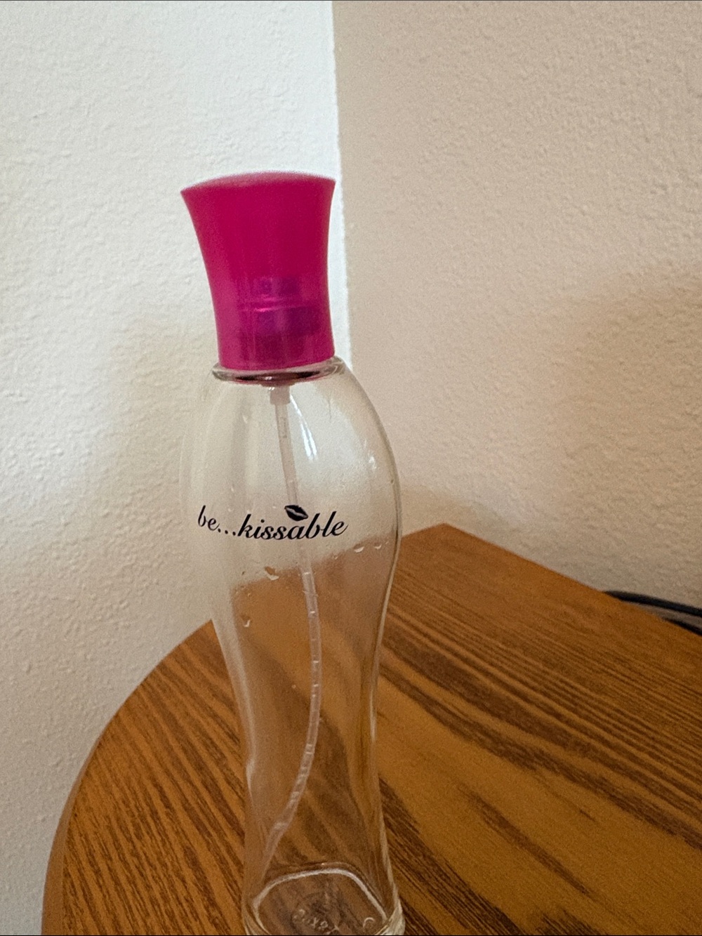 Avon Empty Be... Kissable Clear Bottle with Pink Cap